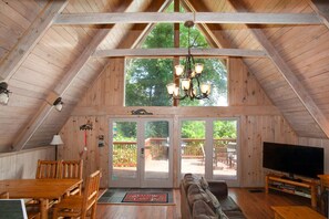 Smart TV, fireplace - Smoky Mtn Escape | Indoor Pool, Arcade, Theater & Firepit Nights (Gatlinburg)