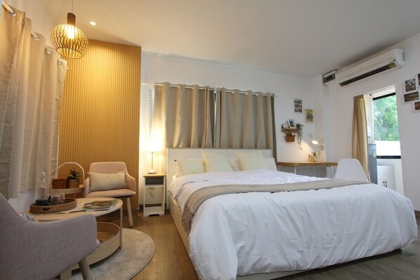 1 chambre, fer et planche à repasser, Wi-Fi, draps fournis