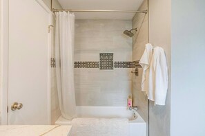 Hair dryer, towels
