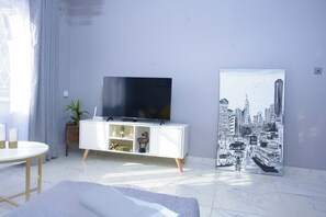 Appartement | 1 slaapkamer, een bureau, een strijkplank/strijkijzer, gratis wifi