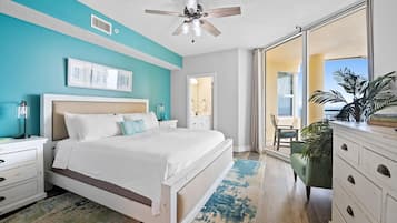 Condo, varias camas (Beach Colony East 14D) | 3 habitaciones, tabla de planchar con plancha y wifi