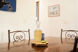 Dining - Charming home in peaceful Punta de Mita - 1 block to beach, excellent WIFI, AC (Corral del Risco)