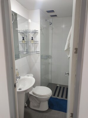 Towels, soap, toilet paper