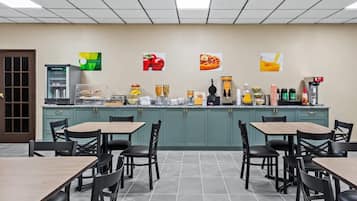 Free daily buffet breakfast