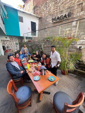 Classic Shared Dormitory, Courtyard View | Terrace/patio - Magar Hostel Bar (Cusco)