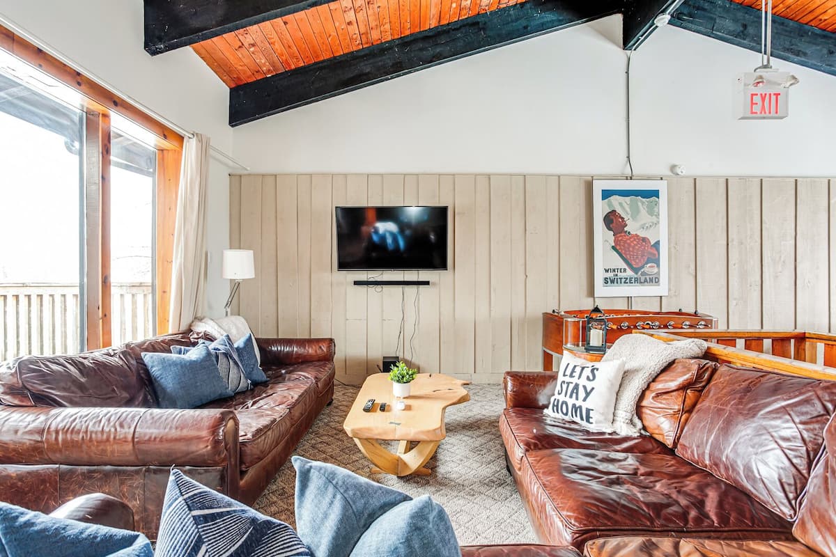 Comfort-Chalet, Bergblick | Wohnbereich