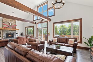 Chalet Deluxe, vistas a la montaña | Zona de estar