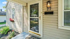 A house with a front door, a mailbox, and a small porch area. - Downtown Zen - Central Location in Centerville, OH (Centerville)