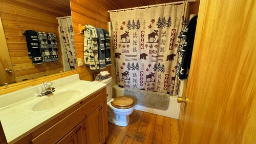 The Grizzly Cabin at Glacier Park is in the remote North Fork, Flathead River.