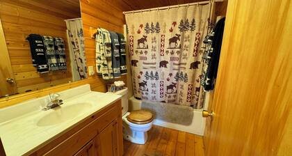 The Grizzly Cabin at Glacier Park is in the remote North Fork, Flathead River.