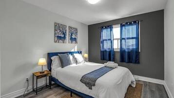 2 bedrooms, in-room safe, iron/ironing board, WiFi