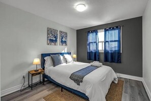 2 bedrooms, in-room safe, iron/ironing board, WiFi