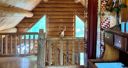 Waterfall View Cabin at White Buffalo Lodge;
Family-friendly with lake access