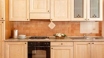 Fridge, oven, stovetop, toaster