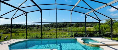 A heated pool
