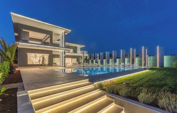 A heated pool