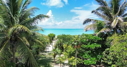 NEW 2 bdrm Sunrise Villa on 1+ acre tropical garden directly on Hoopers Beach