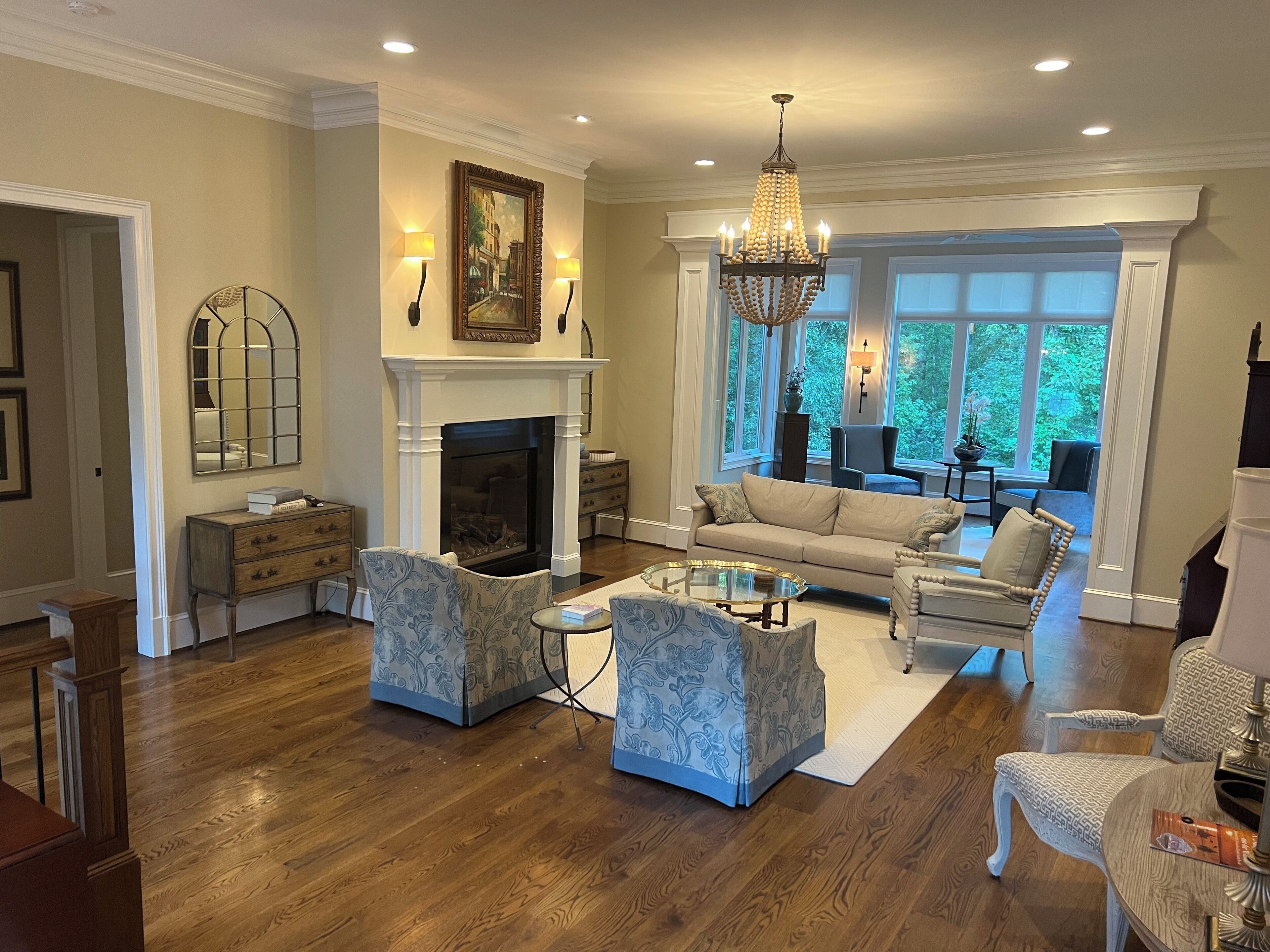 TV connectée, cheminée