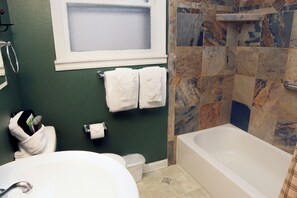Hair dryer, towels