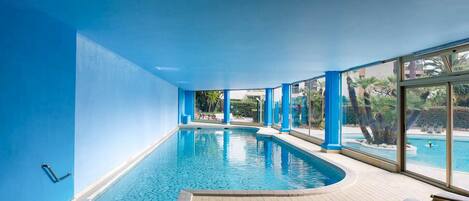 Indoor pool, a heated pool