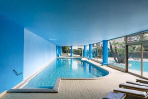 Indoor pool, a heated pool