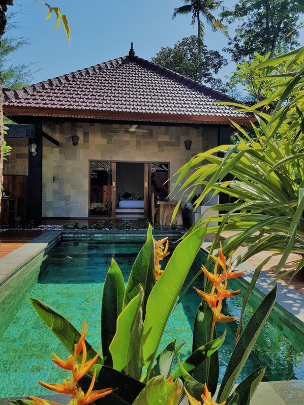 Deluxe Villa, 1 Bedroom, Pool View, Garden Area | In-room safe, desk, laptop workspace, blackout curtains - Taman Senang - Private Pool Villas - Gili Air (Gili Air)