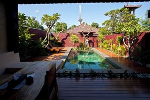 Deluxe Villa, 1 Bedroom, Pool View, Garden Area | View from room - Taman Senang - Private Pool Villas - Gili Air (Gili Air)