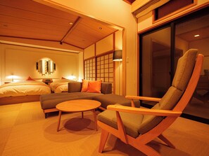 Twin Room | Free WiFi, bed sheets - Yufuin Rakuyu (Yufu)