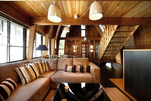 Cabin, 2 Bedrooms, Non Smoking | Living area | Flat-screen TV - Hakuba Mountain Cabin (Hakuba)