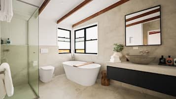 Luxury-FerienhĂŒtte, Bergblick | Badezimmer