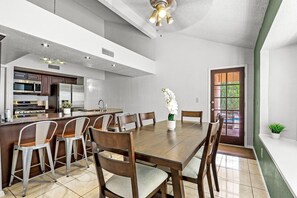 Dining - Charming 3 bedroom house with WiFi, AC beautiful backyard and pool.  (El Paso)