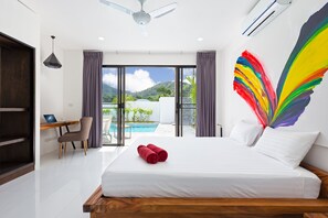 Design Villa, 4 Bedrooms, Pool View | 4 bedrooms, free WiFi, bed sheets - Open-space Design 4BR Pool Villa Luna (Rawai)