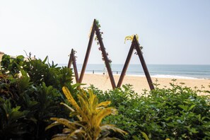 Front of property - evening/night - Sunset Cafe Beach Stay (Kumta)