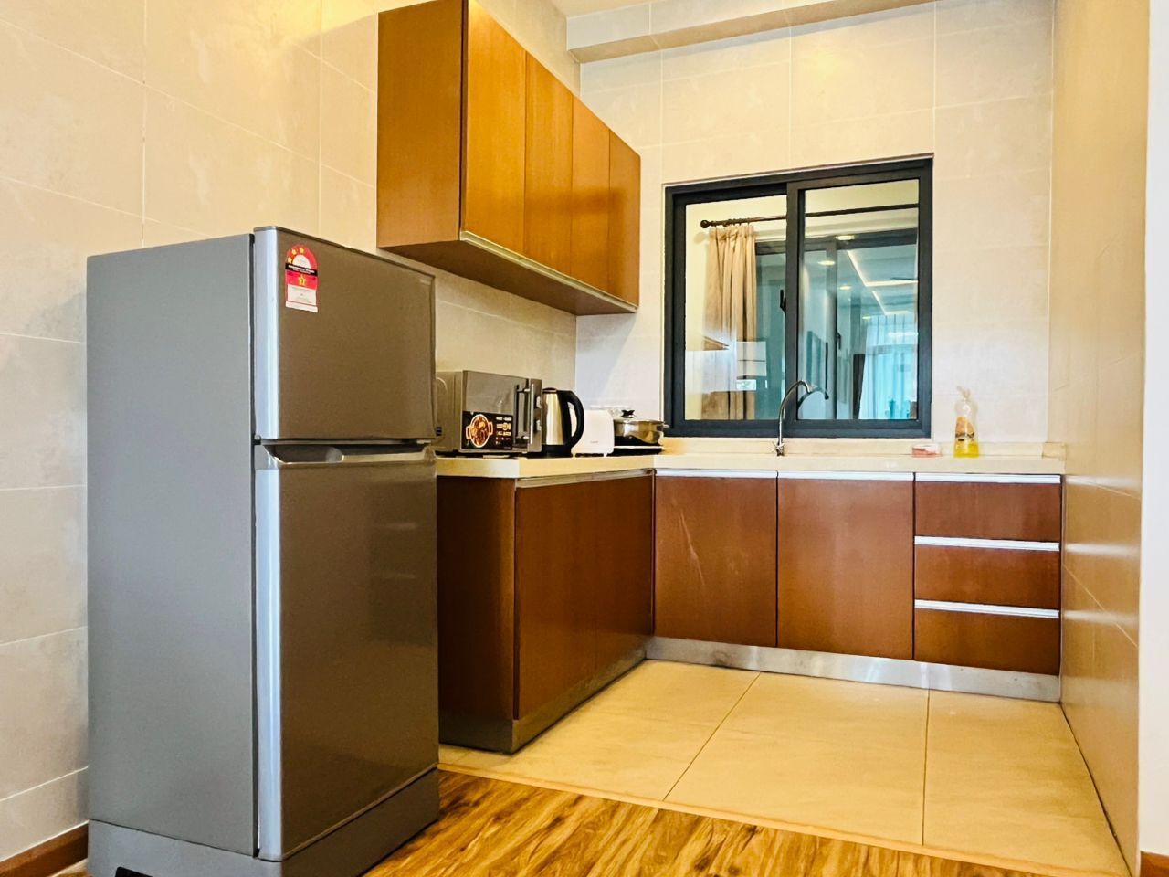 Luxury Apartment, Mountain View | Private kitchen