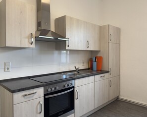 Appartamento | Cucina privata | Bollitore elettrico, tostapane, seggiolone