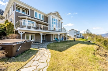 Entrance to apartment shown below main home on lower level