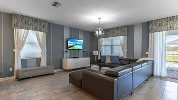 Smart TV, foosball, table tennis