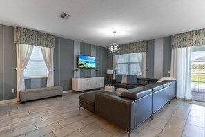 Smart TV, table football, ping pong