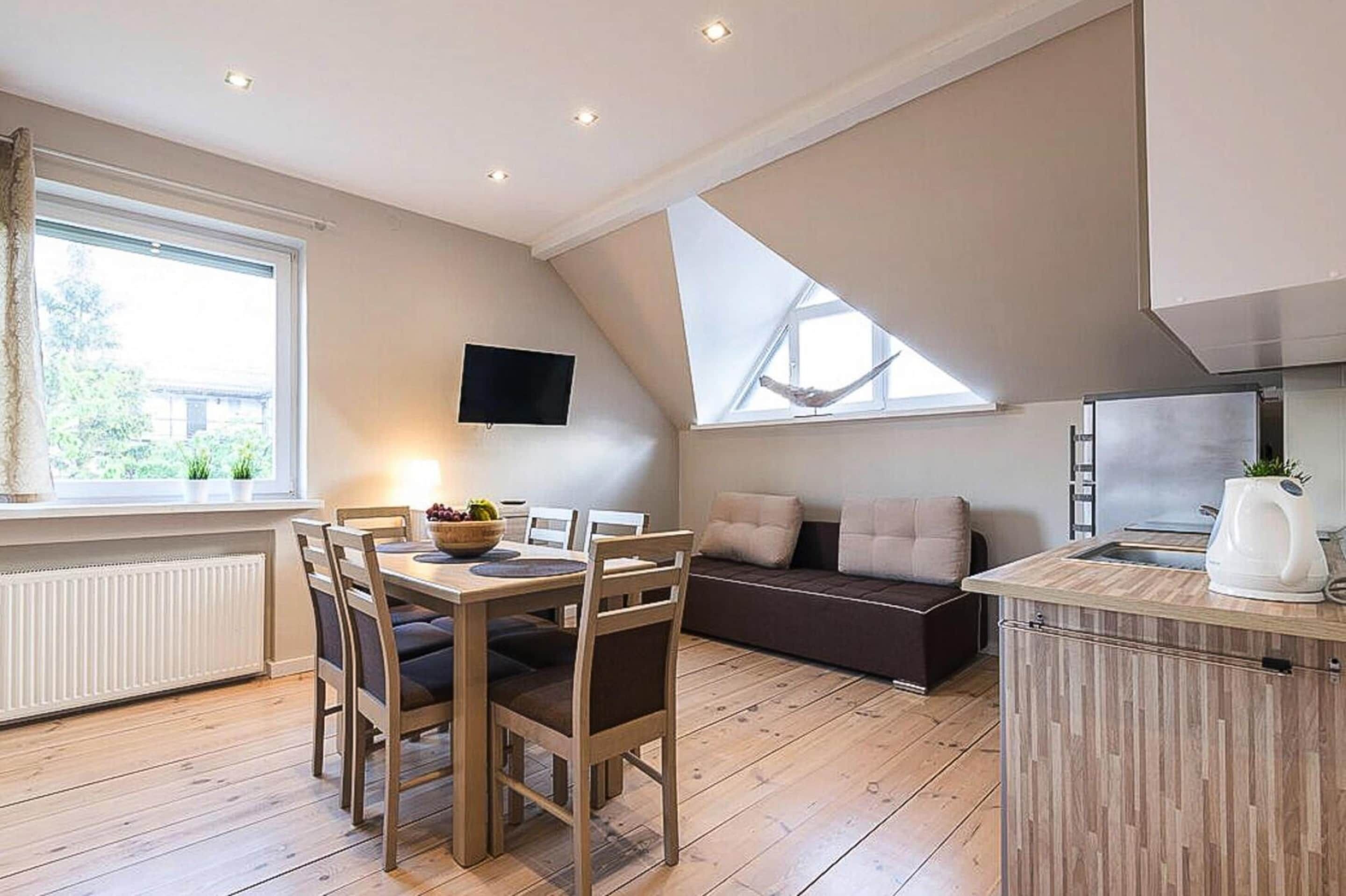 Apartment | Private kitchen | Electric kettle, toaster, highchair