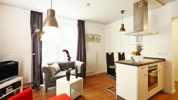 Apartment | Wohnzimmer | Kamin