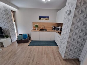 Private kitchen - Spacious Apartment in Mielno With Private Terrace (Mielno)