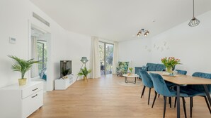 House | Dining - Beachfront Apartment With Indoor Pool and Sauna (Rewal)
