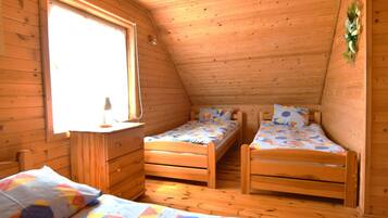 3 bedrooms, individually furnished, bed sheets