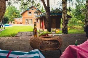 House | Terrace/patio - Large Holiday Villa With Sauna, Jacuzzi and Pool (Gniewino)