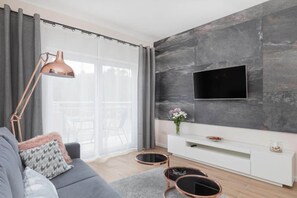 Apartment | Living room - Apartment With Swimming Pool, Terrace, Pobierowo (Rewal)