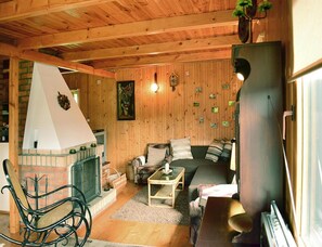 House | Living room | Fireplace - Holiday Home, Gowidlino (Sierakowice)