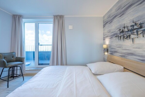 Apartment | 2 bedrooms, individually furnished, iron/ironing board - Penthouse am Nordstrand auf dem Deich (Nordstrand)