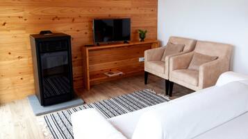 Apartment | Living area | Fireplace