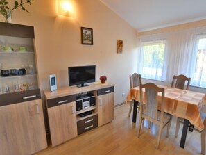 House | Living room - Cottage by Rosnowskie Lake With Sandy Beach (gmina Manowo)