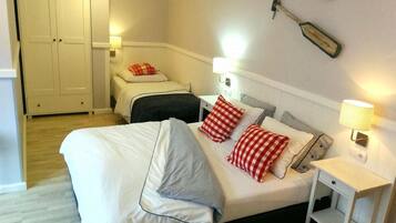 1 habitación y ropa de cama